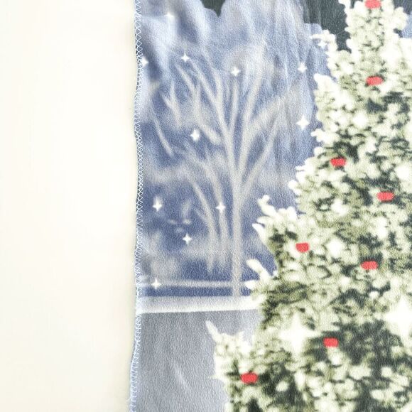 Rocky Mountain Blanket Glacial Fleece Christmas Tree Printed Multicolor - Picture 2 of 7